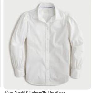 J.Crew puffed sleeve button down.  Size 10
